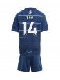 Aston Villa Pau Torres #14 Alternativní dres pro děti 2024-25 Krátký Rukáv (+ trenýrky)